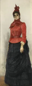 Repin Prints: Portrait of Baroness Varvara Ikskul von Hildenbandt (1850-1928)