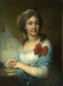 Vladimir Lukich 1757 1825 Prints: Portrait of baroness Varvara Vasilyeva