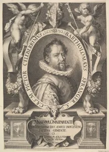 Spranger Bartholomeus Prints: Portrait of Bartholomeus Spranger, ca. 1616. Creator: Jan Muller