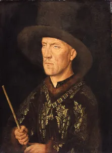 Jan Van 1390 1441 Prints: Portrait of Baudouin de Lannoy, ca 1435. Artist: Eyck, Jan van (1390-1441)