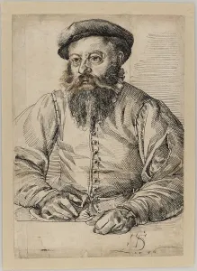 Tobias Stimmer Prints: Portrait of a Bearded Man, 1576. Creator: Tobias Stimmer