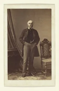 Card Photograph Prints: Portrait of a Bearded Man, 1862-1865. Creator: Disderi & Cie