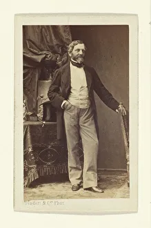 Disdéri Cie Prints: Portrait of a Bearded Man, 1865-1870. Creator: Disderi & Cie