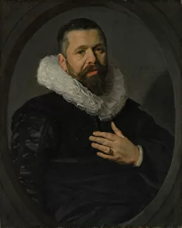 Hals Gallery: Portrait of a Bearded Man with a Ruff, 1625. Creator: Frans Hals