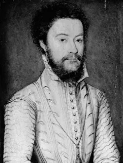 Claude Corneille Gallery: Portrait of a Bearded Man in White. Creator: Corneille de Lyon