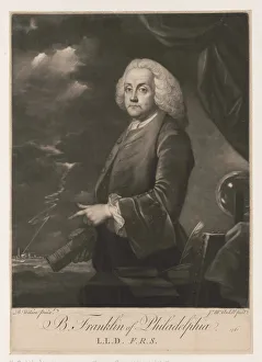 Franklin Prints: Portrait of Benjamin Franklin, 1761
