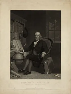 Franklin Prints: Portrait of Benjamin Franklin, 1847