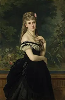 Princess Prints: Portrait of Berg, 1871. Creator: Michele Gordigiani