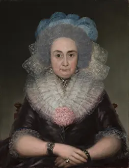 Goya Prints: Portrait of Bernarda Tavira (1727-1797), c1787. Creator: Goya, Francisco, de (1746-1828)