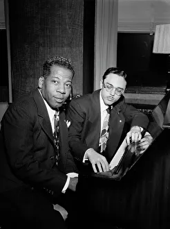 Music Industry Prints: Portrait of Bernie Benjamin and George (George David) Weiss