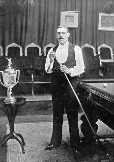 Champion Prints: Portrait of the billiards player E Dawson, 1896. Creator: RW Thomas