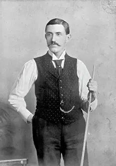 Symmons And Thiele Prints: Portrait of the billiards player E Diggle, 1896. Creator: Symmons & Thiele