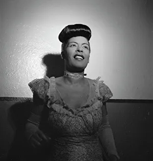 Portrait of Billie Holiday, Carnegie Hall, New York, N.Y. 1946. Creator: William Paul Gottlieb