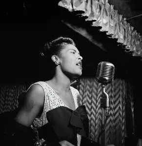 52nd Street Prints: Portrait of Billie Holiday, Downbeat