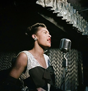 Bill Gottlieb Prints: Portrait of Billie Holiday, Downbeat