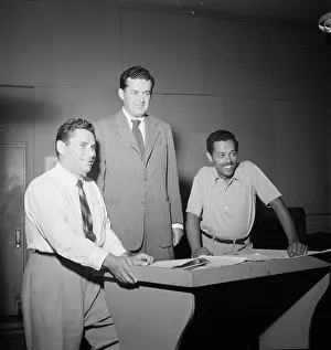 Eckstine Billy Prints: Portrait of Billy Eckstine and Nelson Riddle