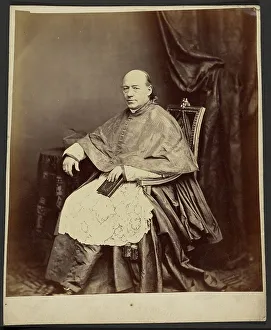 Clerical Clothing Prints: Portrait of a bishop, 1850-1870. Creator: Fratelli D'Alessandri