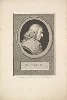 Augustin Of Saint Aubin Gallery: Portrait of Blaise Pascal, 1802. Creator: Augustin de Saint-Aubin
