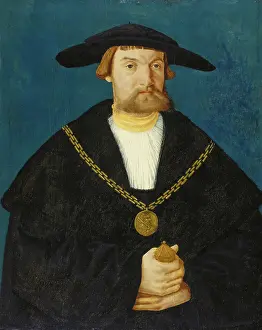 Chain Prints: Portrait of Blasius von Holzhausen (1481-1525), 1523. Creator: Hans Abel
