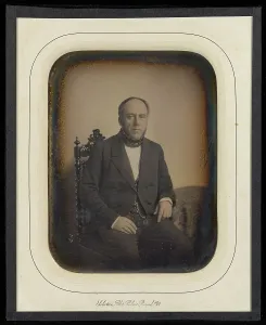 Daguerreotype Prints: Portrait of Bonneau Armand, 1852. Creator: Jean-Baptiste Sabatier-Blot