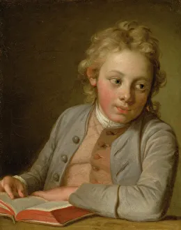 Preoccupied Prints: Portrait of a Boy, 1762. Creator: Per Krafft the Elder