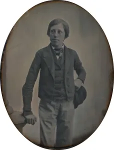 Southworth Albert Sands Prints: Portrait of a Boy, 1853-1855. Creators: Albert Sands Southworth, Josiah Johnson Hawes