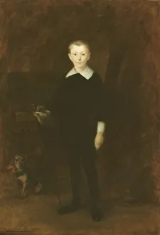Carri And Xe8 Prints: Portrait of a Boy, 1886. Creator: Eugene Carriere