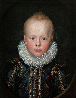 Forehead Prints: Portrait of a Boy, c1610-1615. Creator: Unknown