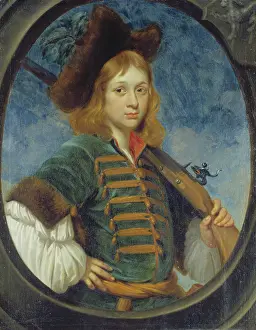 Firearm Prints: Portrait of a Boy Dressed as a Hunter