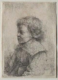 1606 1669 Prints: Portrait of a Boy in Profile, 1641. Creator: Rembrandt van Rijn (Dutch, 1606-1669)