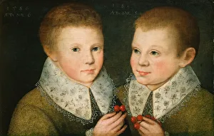Brothers Prints: Portrait of Two Brothers, 1586. Creator: Marcus Gheeraerts, the Younger