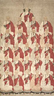 1644 1911 Prints: Portrait of Buddhist Monks of Obaku Sect, 1600s. Creator: Unknown