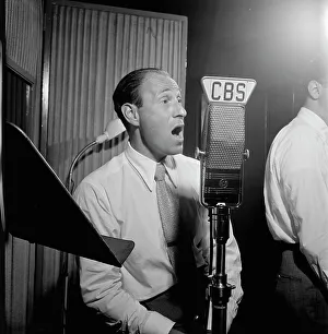 Recording Studio Prints: Portrait of Buddy Clark, CBS studio, New York, N.Y. 1946. Creator: William Paul Gottlieb