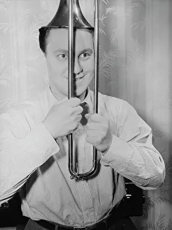 On Top Of Prints: Portrait of Buddy Morrow, New York, N.Y. ca. May 1947. Creator: William Paul Gottlieb