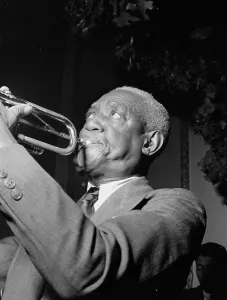 Portrait of Bunk Johnson, Stuyvesant Casino, New York, N.Y. ca. June 1946. Creator: William Paul Gottlieb
