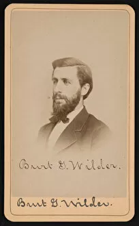 Albert J Purdy Collection: Portrait of Burt Green Wilder (1841-1925), Circa 1870s. Creator: Purdy & Frear