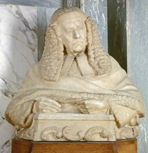 Judicial Prints: Portrait bust of Lord Brampton, British judge, c late 19th century