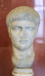 Nero Prints: Portrait bust of the Roman Emperor Nero as a youth, mid 1st century
