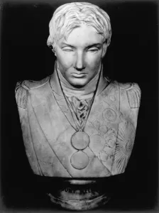 War Hero Prints: Portrait bust of Viscount Horatio Nelson, British naval commander, 1797