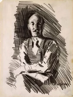 Ashcan School Gallery: A Portrait, c. 1904. Creator: George Benjamin Luks