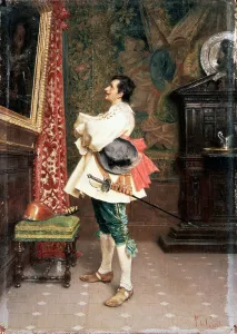Before a Portrait, c1860-1920. Artist: Tito Conti
