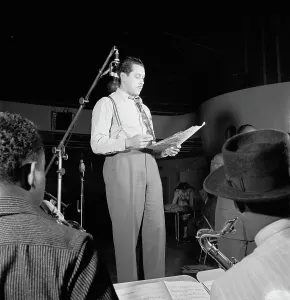 Portrait of Cab Calloway, Columbia studio, New York, N.Y. ca. Mar. 1947. Creator: William Paul Gottlieb