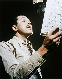 Bill Gottlieb Prints: Portrait of Cab Calloway, Columbia studio