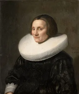 Mirevelt Prints: Portrait of Caecilia van Beresteyn (1589-1661), 1640. Creator: Michiel van Mierevelt