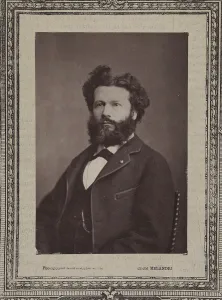 Portrait of Camille Flammarion (1842-1925), 1880. Creator: Melandri, Achille (1845-1905)