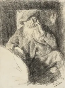 Pissarro Prints: Portrait of Camille Pissarro, 1895. Creator: Luce, Maximilien (1858-1941)
