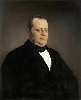 Milanese School Collection: Portrait of Camillo Benso, Count of Cavour, 1864