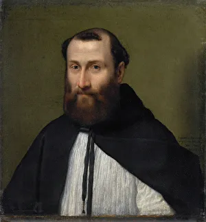 Anguissola Prints: Portrait of a Canon of the Lateran, 1556. Creator: Anguissola, Sofonisba (ca. 1532-1625)