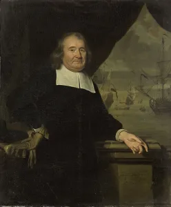 Shipowner Prints: Portrait of a captain or ship-owner, 1678. Creator: Michiel van Musscher