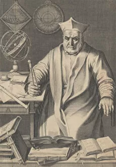 Celestial Globe Gallery: Portrait of Cardinal Christopher Clavius, 1606. Creator: Francesco Villamena